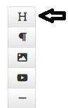 heading chunk icon in the cms